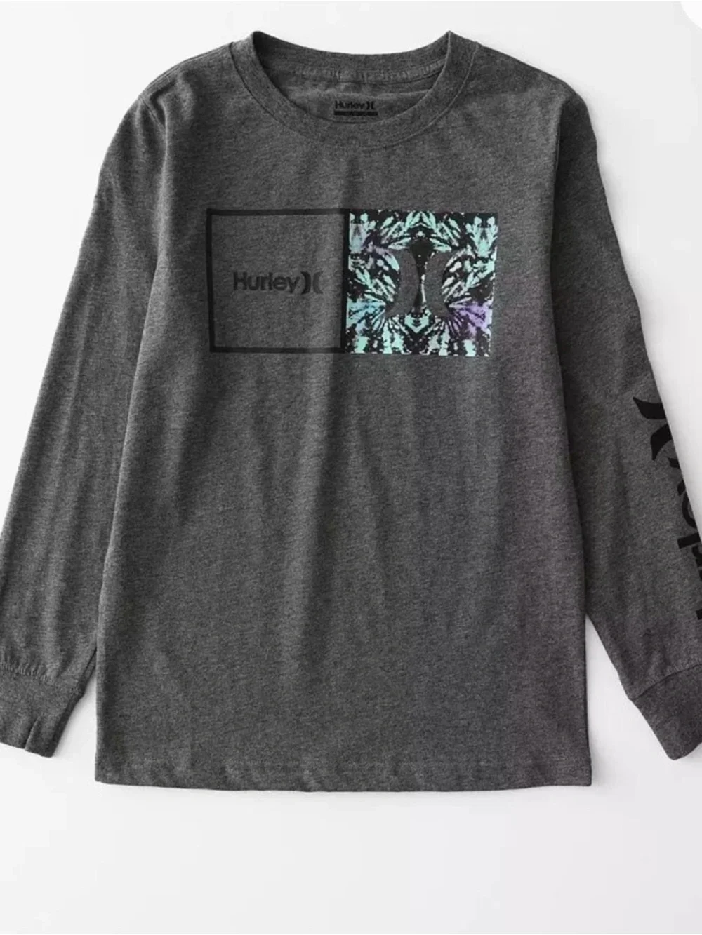 Hurley Long-Sleeve T-Shirt Youth gray size M NWT